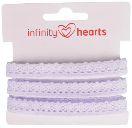Infinity Hearts pitsinauha polyesteriä 11mm 01 valkoinen - 5m