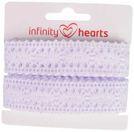 Infinity Hearts pitsinauha polyesteri 25mm 01 valkoinen - 5m