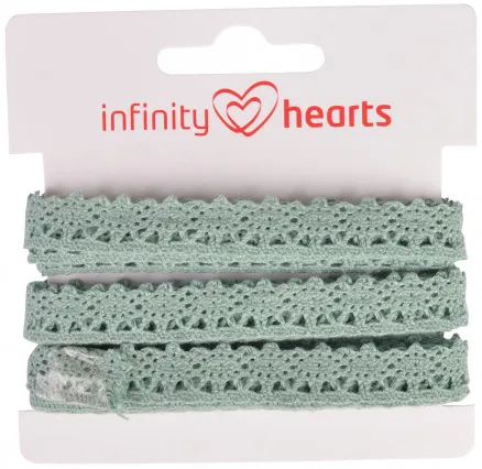 Infinity Hearts Pitsireuna Polyesteri 11mm 06 Harmaa - 5m