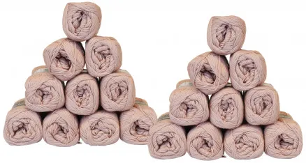 Mayflower Cotton 8/4 Lankapaketti Unicolor 1489 Pölyinen Rosa - 20 kpl - Mayflower Cotton 8/4 Lankapaketti Unicolor 1489 Pölyinen Rosa - 20 kpl